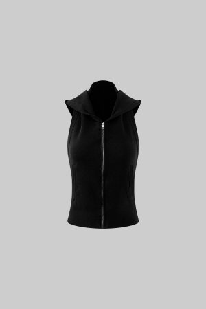 WARDEN EDGE Knit Zip Hooded Vest