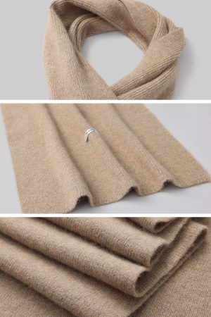 WARDEN EDGE Knitted Cardigan & Scarf Set