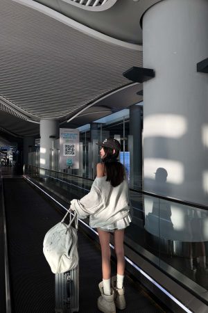 WARDEN EDGE Layered Mini Skirt with Contrast Drawstring Waist and Sporty Cotton Shorts