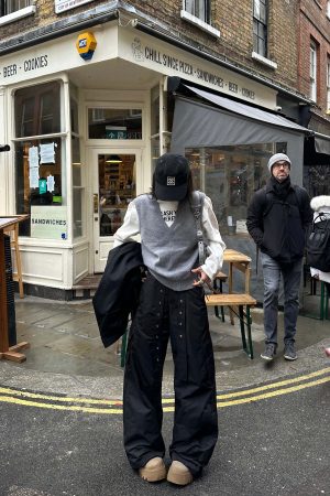 WARDEN EDGE Layered V-Neck Knit Vest