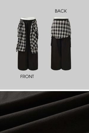 WARDEN EDGE Layered Waist Loose-Fit Track Pants