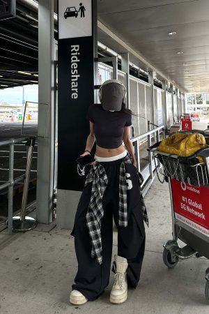 WARDEN EDGE Layered Waist Loose-Fit Track Pants