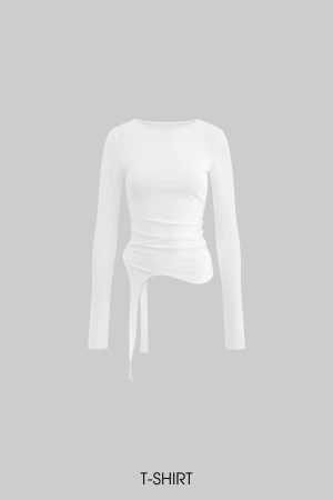 WARDEN EDGE Long-Sleeve T-Shirt Tied-Waist Corset Set