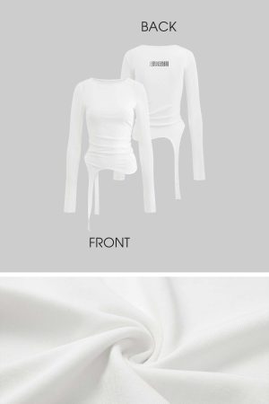 WARDEN EDGE Long-Sleeve T-Shirt Tied-Waist Corset Set