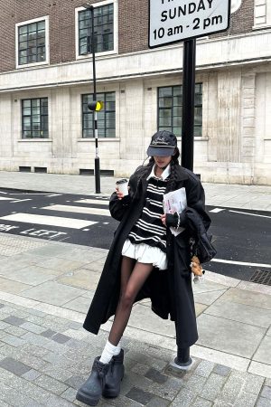 WARDEN EDGE Longline Black Trench Coat