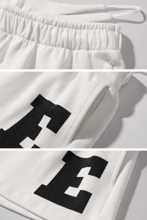 WARDEN EDGE Low Waist Layered Shorts with Bold Letter Patch