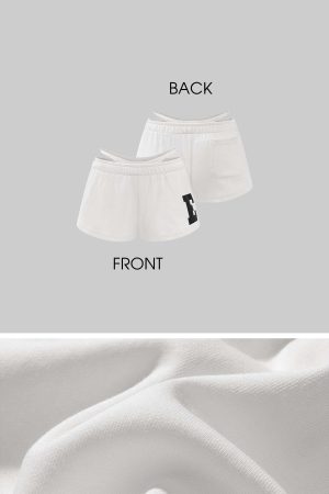 WARDEN EDGE Low Waist Layered Shorts with Bold Letter Patch