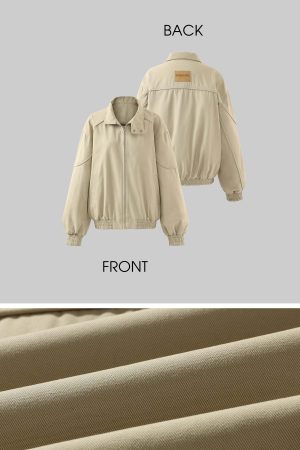 WARDEN EDGE Minimal Zip Jacket with Structured Collar