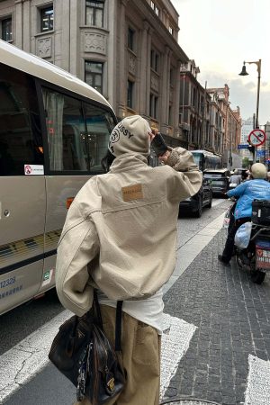 WARDEN EDGE Minimal Zip Jacket with Structured Collar