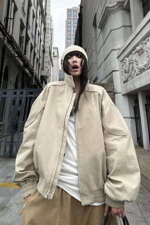 WARDEN EDGE Minimal Zip Jacket with Structured Collar