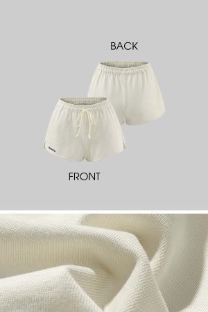 WARDEN EDGE Minimalist Ribbed Knit Lounge Set with Logo Embroidery