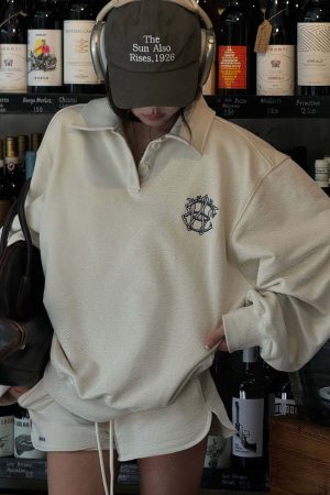 WARDEN EDGE Minimalist Ribbed Knit Lounge Set with Logo Embroidery