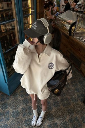 WARDEN EDGE Minimalist Ribbed Knit Lounge Set with Logo Embroidery