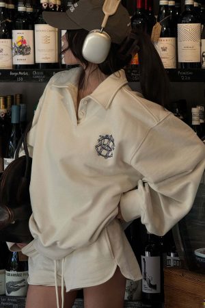 WARDEN EDGE Minimalist Ribbed Knit Lounge Set with Logo Embroidery