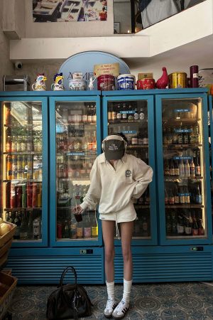 WARDEN EDGE Minimalist Ribbed Knit Lounge Set with Logo Embroidery