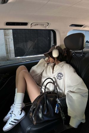 WARDEN EDGE Minimalist Ribbed Knit Lounge Set with Logo Embroidery