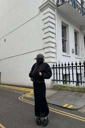 WARDEN EDGE Off-Shoulder Knitted Midi Dress