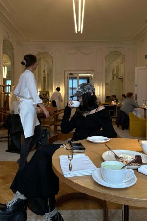 WARDEN EDGE Off-Shoulder Knitted Midi Dress