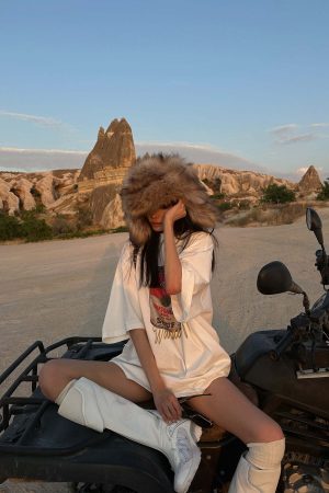 WARDEN EDGE Oversized Graphic T-Shirt with Soup Can Print