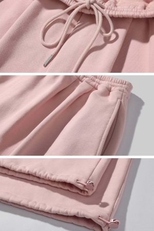 WARDEN EDGE Oversized Hoodie Vest Sweatpants Set