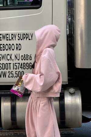 WARDEN EDGE Oversized Hoodie Vest Sweatpants Set