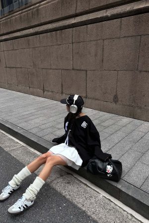 WARDEN EDGE Oversized Hoodie with Ribbon Details