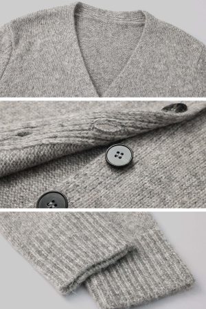 WARDEN EDGE Oversized Knit Cardigan