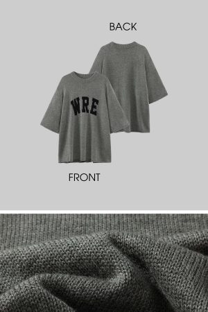 WARDEN EDGE Oversized Knit Sweater with Drop Shoulders