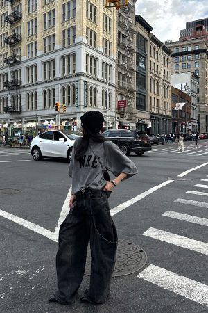 WARDEN EDGE Oversized Knit Sweater with Drop Shoulders