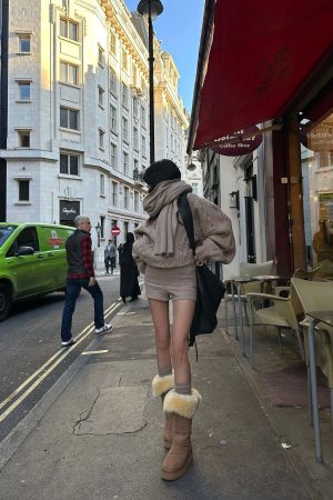 WARDEN EDGE Oversized Knitwear Set with Scar