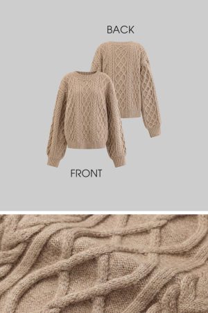 WARDEN EDGE Oversized Knitwear Set with Scar
