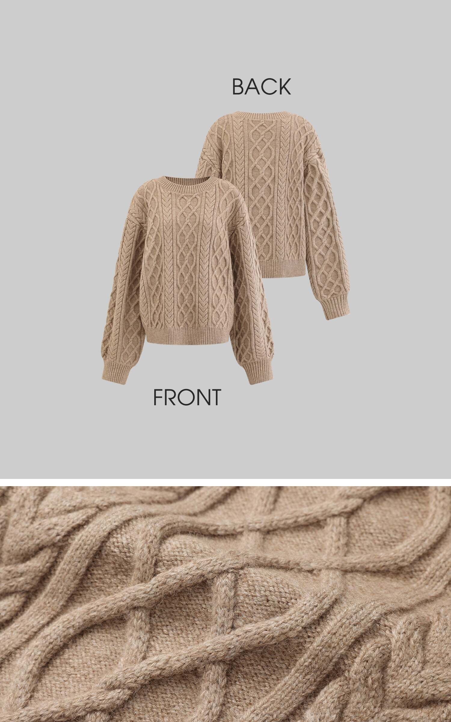 WARDEN EDGE Oversized Knitwear Set with Scar WARDEN EDGE Oversized Knitwear Set with Scar