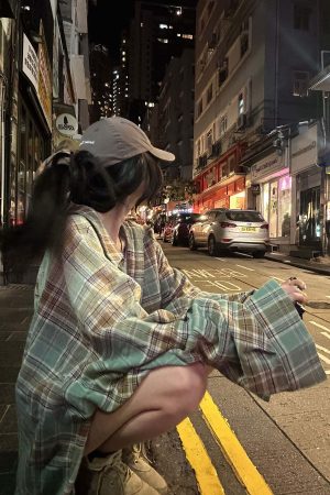 WARDEN EDGE Oversized Plaid Shirt