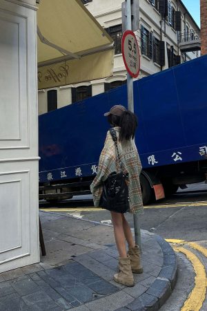 WARDEN EDGE Oversized Plaid Shirt