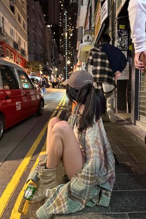 WARDEN EDGE Oversized Plaid Shirt