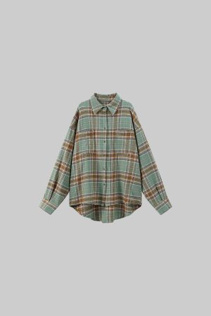 WARDEN EDGE Oversized Plaid Shirt