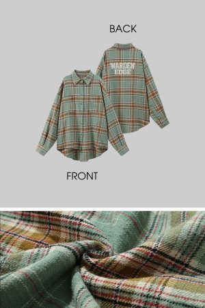 WARDEN EDGE Oversized Plaid Shirt