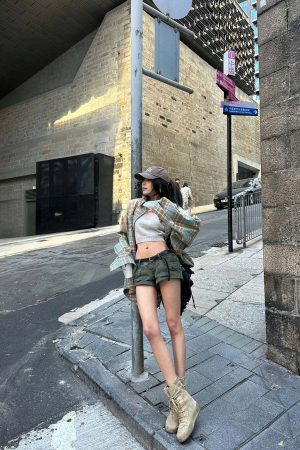 WARDEN EDGE Oversized Plaid Shirt