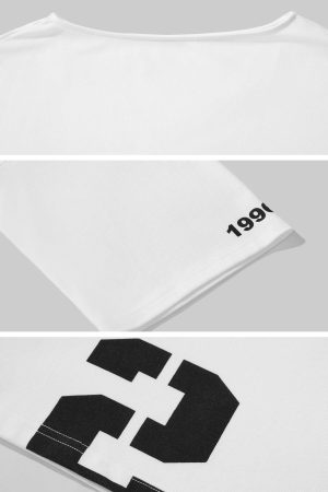 WARDEN EDGE Oversized Sleeve Cropped Tee