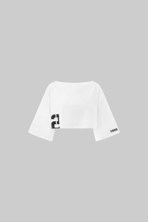 WARDEN EDGE Oversized Sleeve Cropped Tee