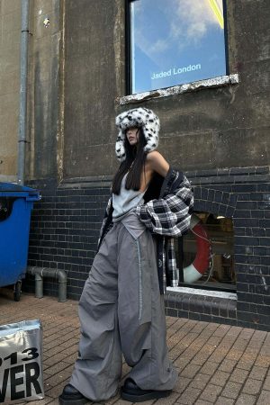 WARDEN EDGE Paratrooper Draped Wide-Leg Pants