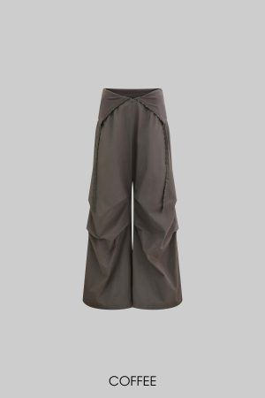 WARDEN EDGE Paratrooper Draped Wide-Leg Pants