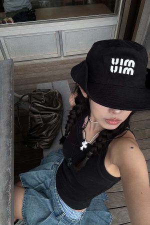 WARDEN EDGE Pleated Denim Micro Skirt with Contrast Waistband