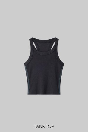 WARDEN EDGE Pleated Denim Micro Skirt with Contrast Waistband