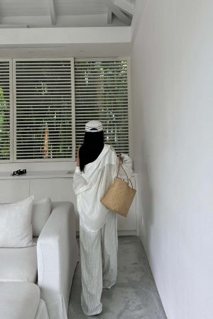 WARDEN EDGE Relaxed-Fit Sheer White Shirt with Patch Pocket