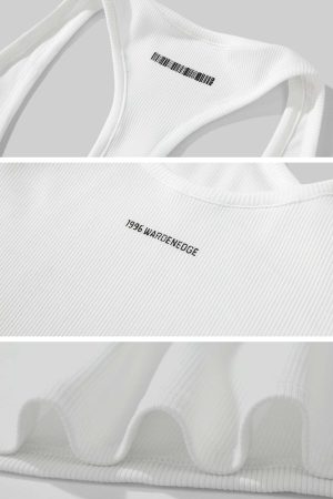 WARDEN EDGE Ribbed Bodycon Tank Dress