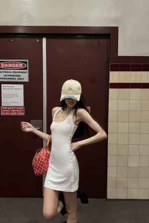 WARDEN EDGE Ribbed Bodycon Tank Dress