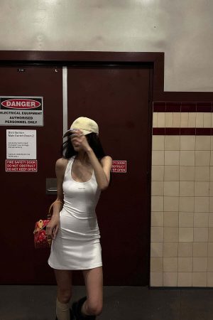 WARDEN EDGE Ribbed Bodycon Tank Dress