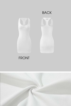 WARDEN EDGE Ribbed Bodycon Tank Dress