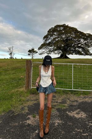 WARDEN EDGE Ribbed Cotton Slim Racer Tank Top